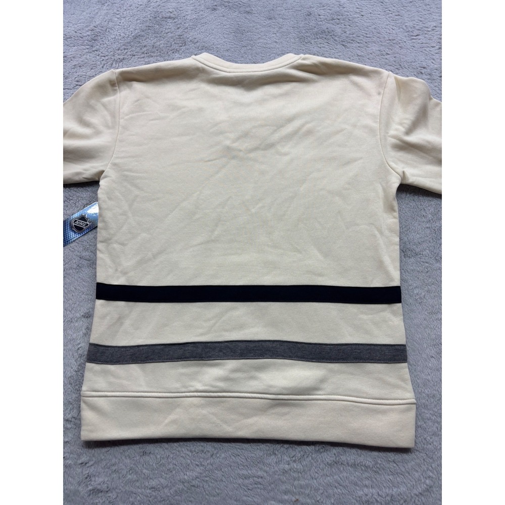 NHL Vegas Golden Knights Womens‎ Cream Lace Up V-Neck Sweatshirt Small NWT - Picture 2 of 5